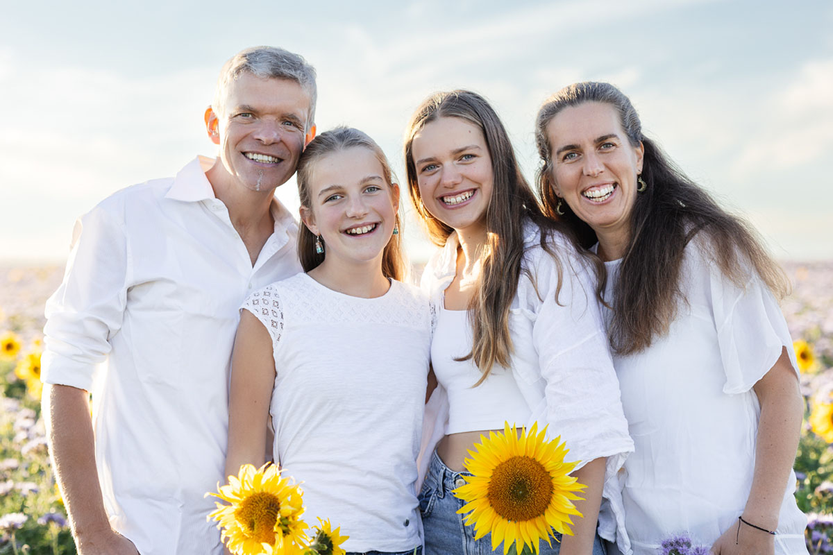 Familienfotoshooting zu Viert