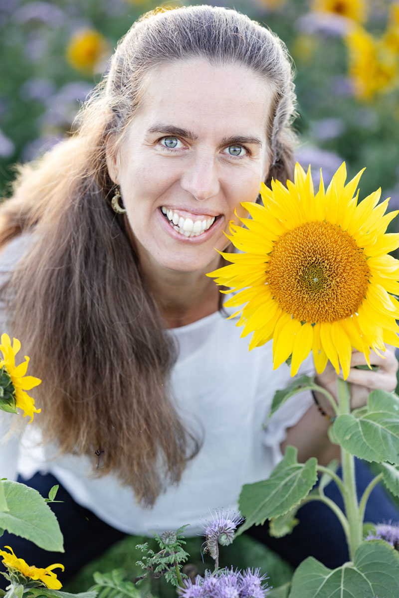 Sonnenblumenportrait
