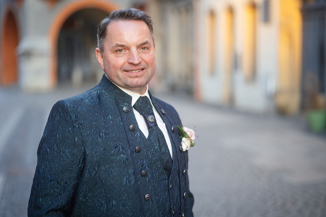Bräutigam in der Görlitzer Altstadt